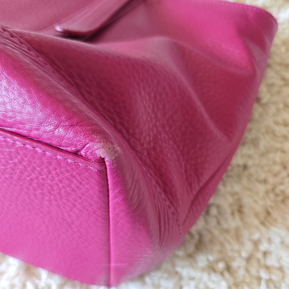 Tory Burch Pink Tote Pebbled Leather - Picture 5 of 9